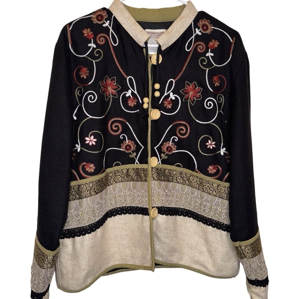 Coldwater Creek women's embroidered jacket size M